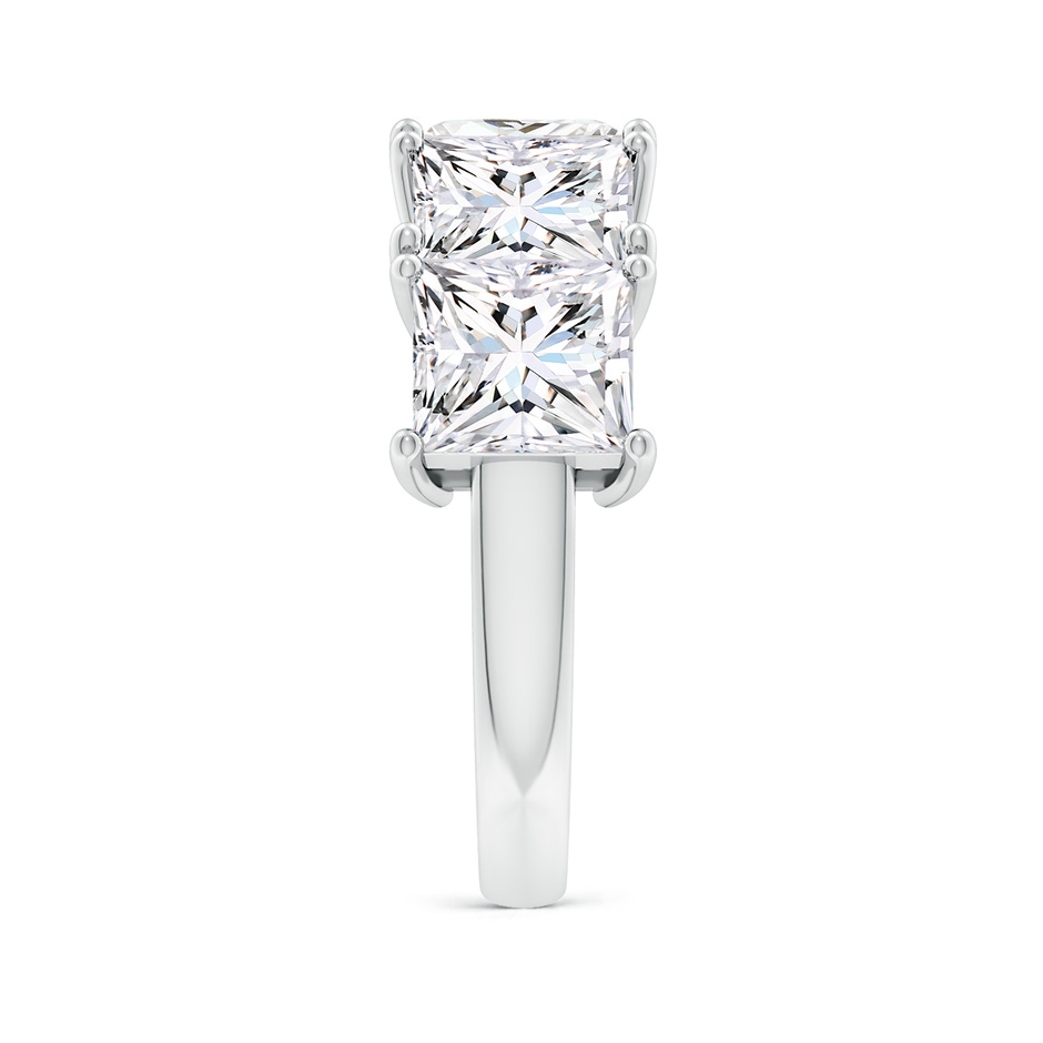 6.5mm FGVS Lab-Grown Princess-Cut Diamond Five Stone Classic Anniversary Band in P950 Platinum side 299
