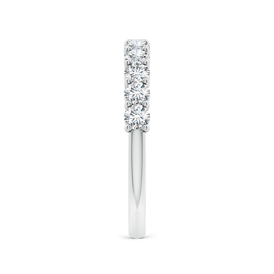2.75mm FGVS Lab-Grown Prong-Set Round Diamond Half Eternity Wedding Ring in S999 Silver side 299