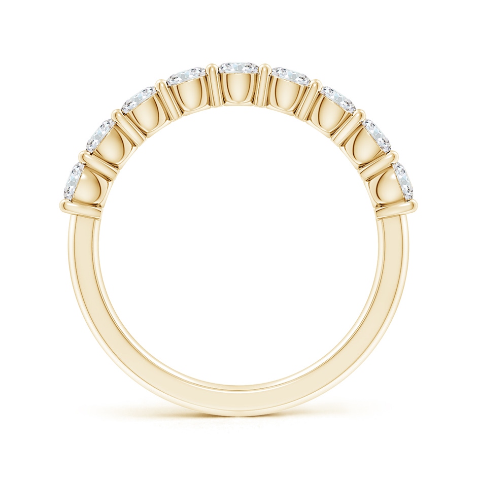 3.2mm FGVS Lab-Grown Prong-Set Round Diamond Half Eternity Wedding Ring in 18K Yellow Gold side 199