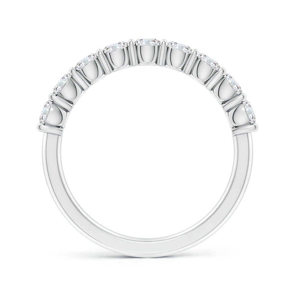 3.2mm FGVS Lab-Grown Prong-Set Round Diamond Half Eternity Wedding Ring in S999 Silver side 199