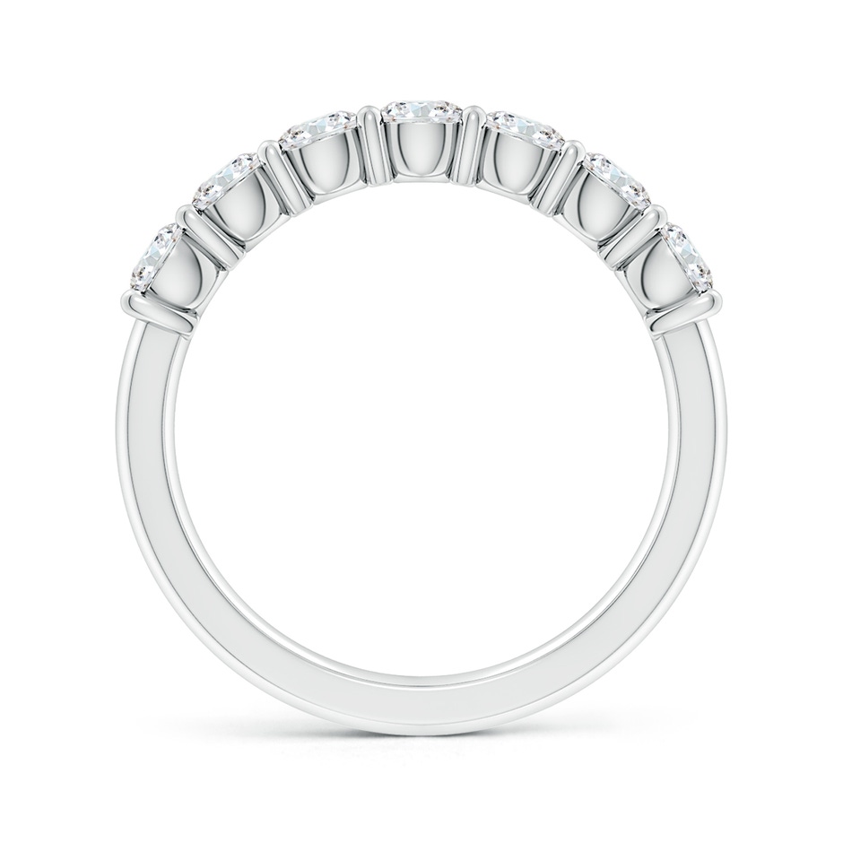 3.6mm FGVS Lab-Grown Prong-Set Round Diamond Half Eternity Wedding Ring in 18K White Gold side 199