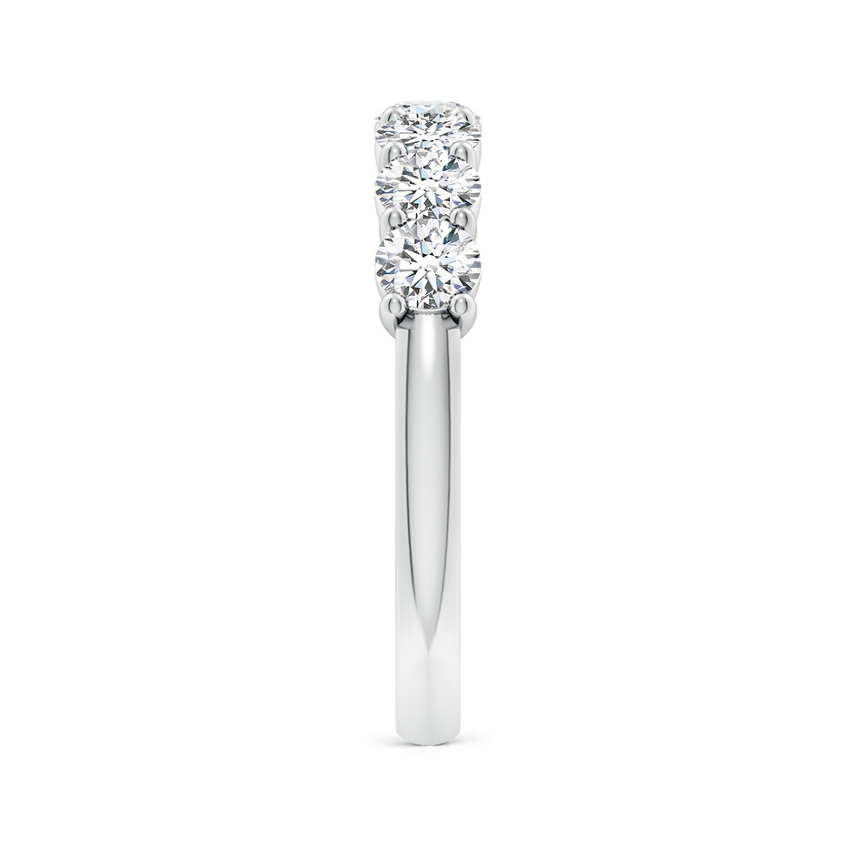 3.6mm FGVS Lab-Grown Prong-Set Round Diamond Half Eternity Wedding Ring in 18K White Gold side 299