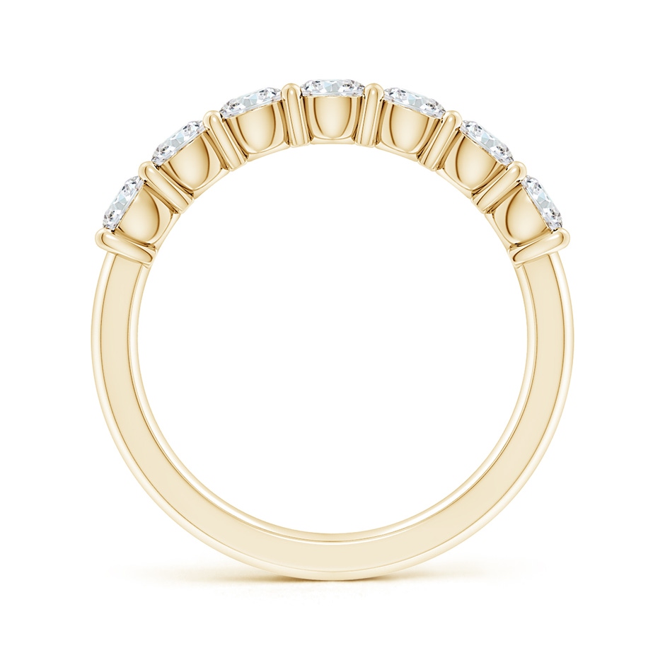 3.6mm FGVS Lab-Grown Prong-Set Round Diamond Half Eternity Wedding Ring in 18K Yellow Gold side 199