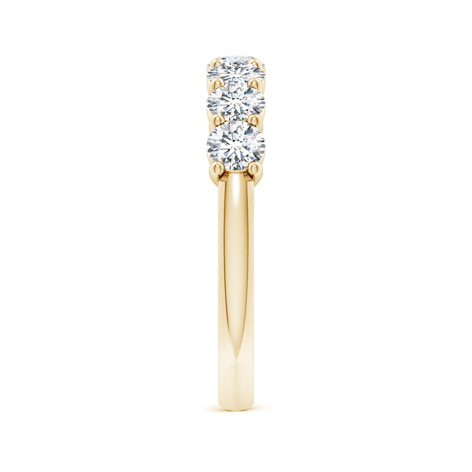 3.6mm FGVS Lab-Grown Prong-Set Round Diamond Half Eternity Wedding Ring in 18K Yellow Gold side 299