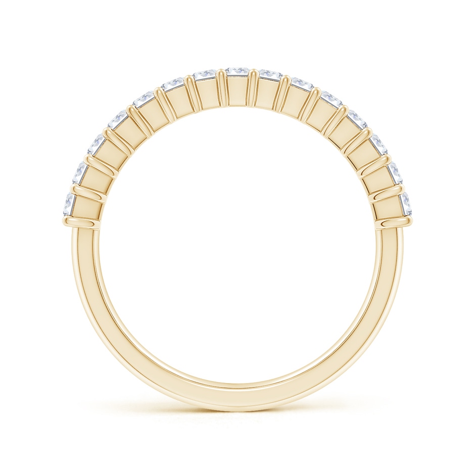3x2mm FGVS Lab-Grown Prong-Set Emerald-Cut Diamond Half Eternity Wedding Ring in Yellow Gold side 199
