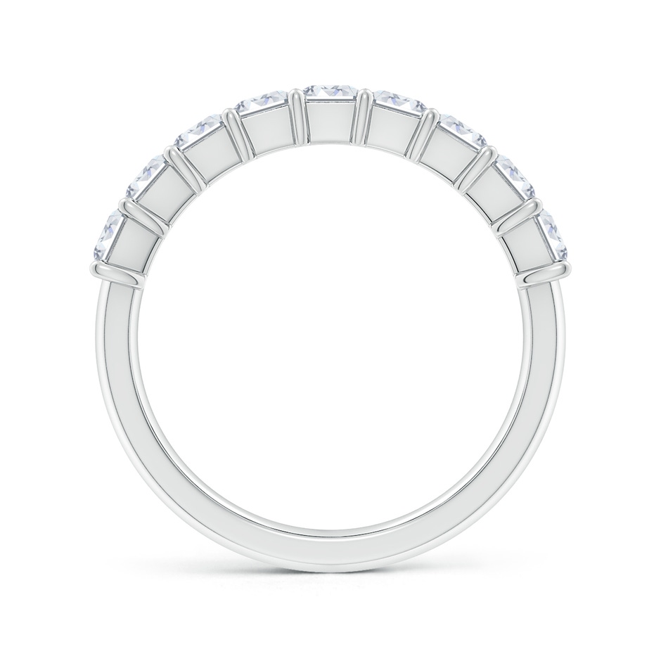 4x3mm FGVS Lab-Grown Prong-Set Emerald-Cut Diamond Half Eternity Wedding Ring in 18K White Gold side 199