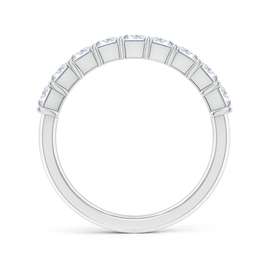 4x3mm FGVS Lab-Grown Prong-Set Emerald-Cut Diamond Half Eternity Wedding Ring in White Gold side 199