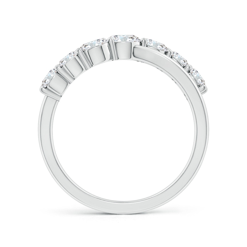 4mm FGVS Lab-Grown Graduated Round Diamond Broad Fashion Ring in White Gold side 199