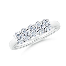 Oval Lab Grown Diamond Stackable Rings