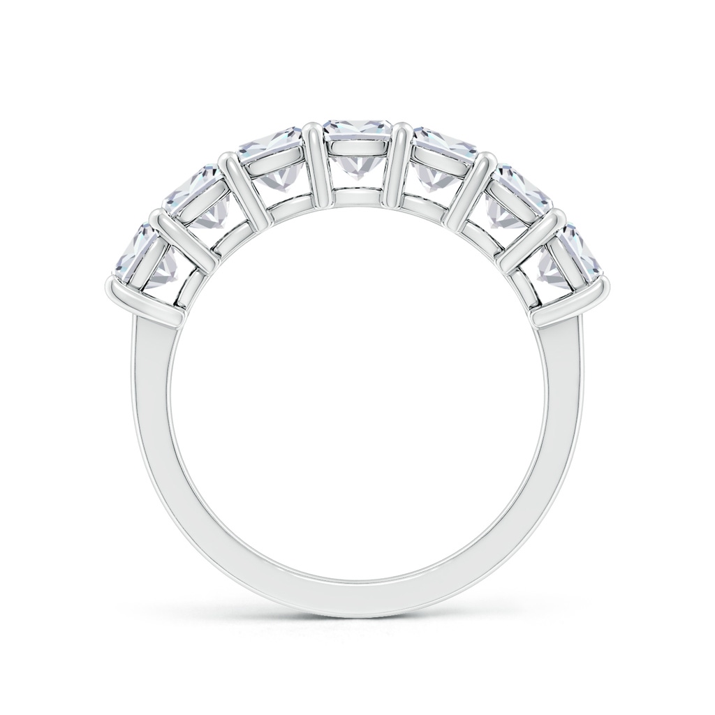 4mm FGVS Lab-Grown Prong-Set Cushion Diamond Seven Stone Wedding Ring in White Gold Side 199