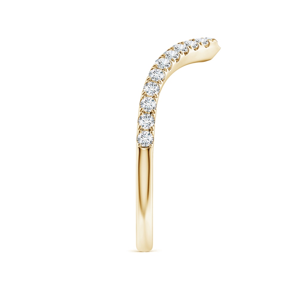 1.5mm FGVS Lab-Grown Diamond V-Shaped Contoured Wedding Ring in 9K Yellow Gold side 299