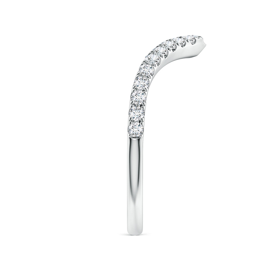 1.5mm FGVS Lab-Grown Diamond V-Shaped Contoured Wedding Ring in White Gold side 299
