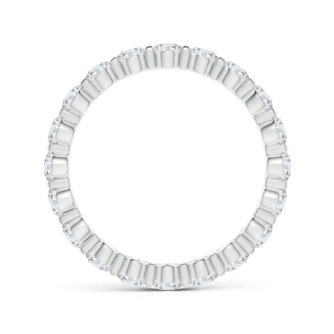 2.4mm FGVS Lab-Grown Prong-Set Diamond Eternity Stackable Ring in 50 18K White Gold