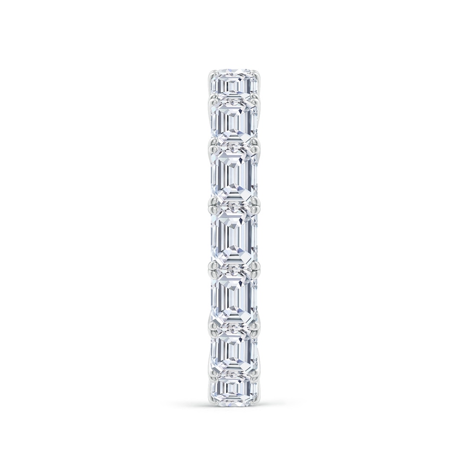 4x3mm FGVS Lab-Grown East-West Emerald-Cut Diamond Eternity Wedding Band in 60 P950 Platinum side 299