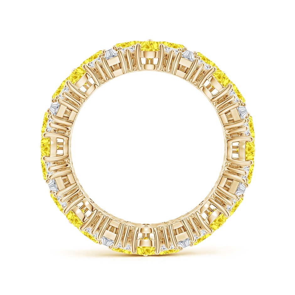 4x3mm Labgrown Aurora Nature Inspired Lab-Grown Yellow and White Diamond Eternity Ring in 50 18K Yellow Gold side 199