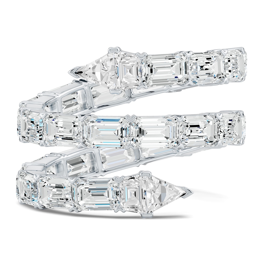 4.5x3mm FGVS The Davis Standard Snake Coil Lab-Grown Diamond Ring in 65 White Gold