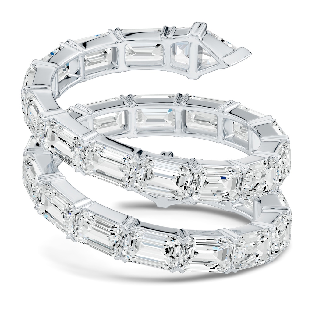 4.5x3mm FGVS The Davis Standard Snake Coil Lab-Grown Diamond Ring in 65 White Gold - side 199