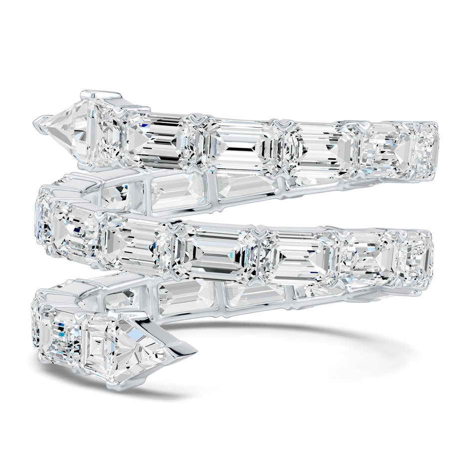 4.5x3mm FGVS The Davis Standard Snake Coil Lab-Grown Diamond Ring in 65 White Gold side 299