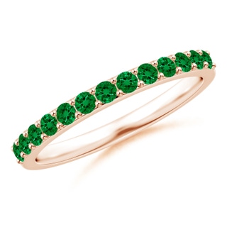Round Lab-Grown Lab Grown Emerald