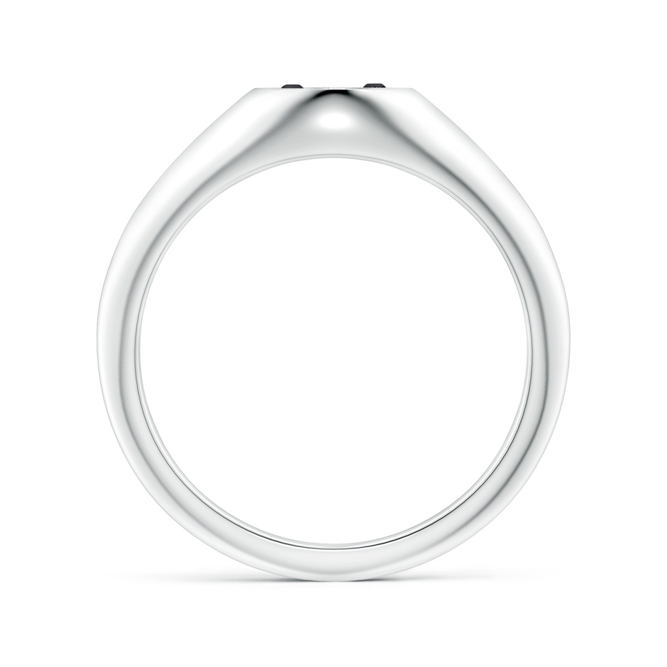 1.2mm AA Natori x Angara Yin-Yang Black & White Diamond Shangri-La Signet Ring in White Gold side-1