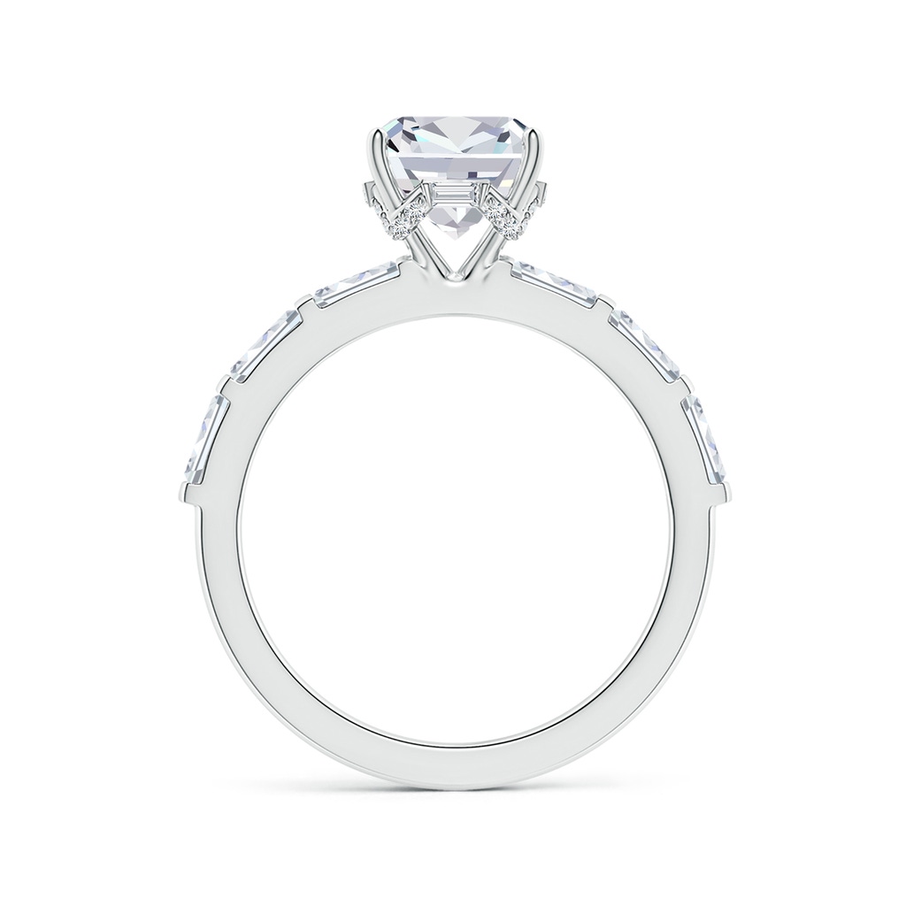 7mm FGVS Natori x Angara Orient Express Lab-Grown Cushion Diamond Solitaire Ring in White Gold Side 199