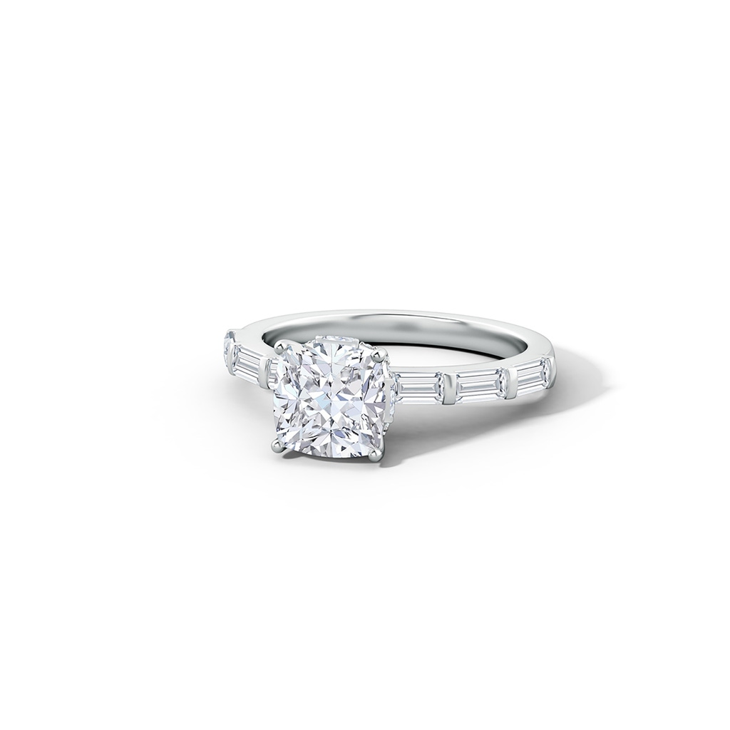 7mm FGVS Natori x Angara Orient Express Lab-Grown Cushion Diamond Solitaire Ring in White Gold Side 599