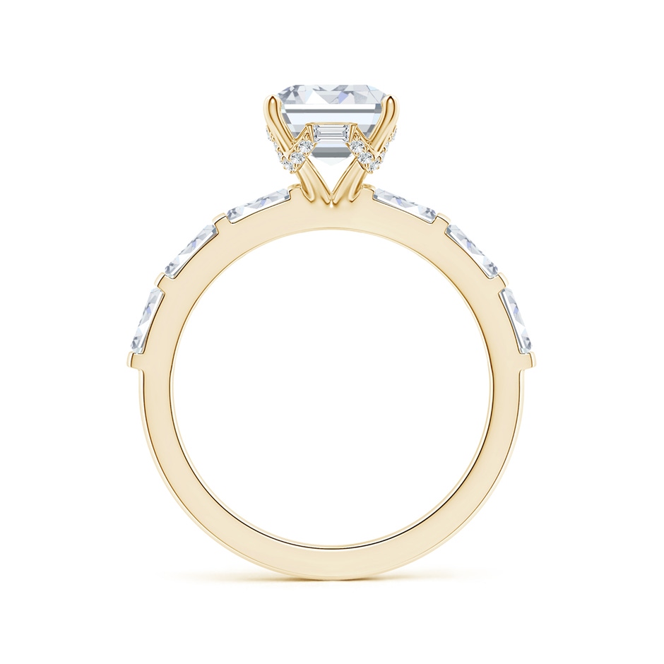 9x7mm FGVS Natori x Angara Orient Express Lab-Grown Emerald-Cut Diamond  Solitaire Ring in Yellow Gold side 199