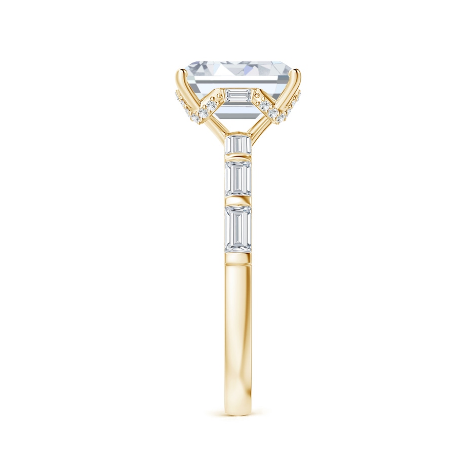 9x7mm FGVS Natori x Angara Orient Express Lab-Grown Emerald-Cut Diamond  Solitaire Ring in Yellow Gold side 299