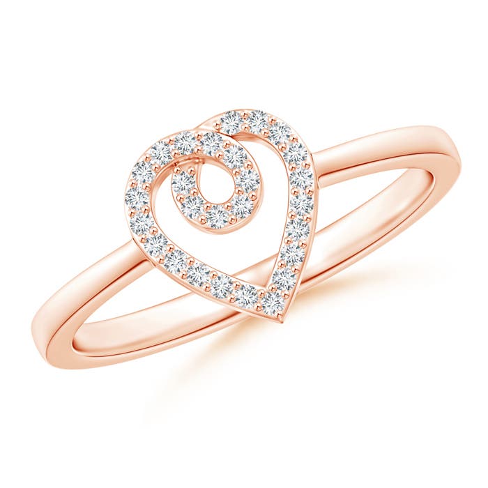 G, VS2 / 0.12 CT / 14 KT Rose Gold