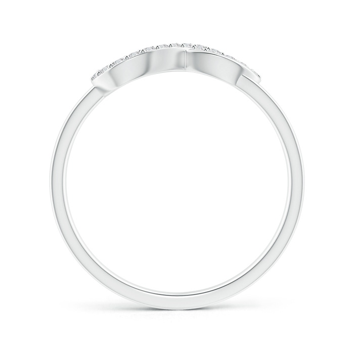 1.15mm HSI2 Twin-Row Diamond Infinity Swirl Ring in White Gold Product Image