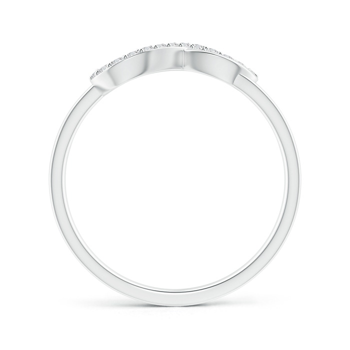 1.15mm HSI2 Twin-Row Diamond Infinity Swirl Ring in White Gold product image