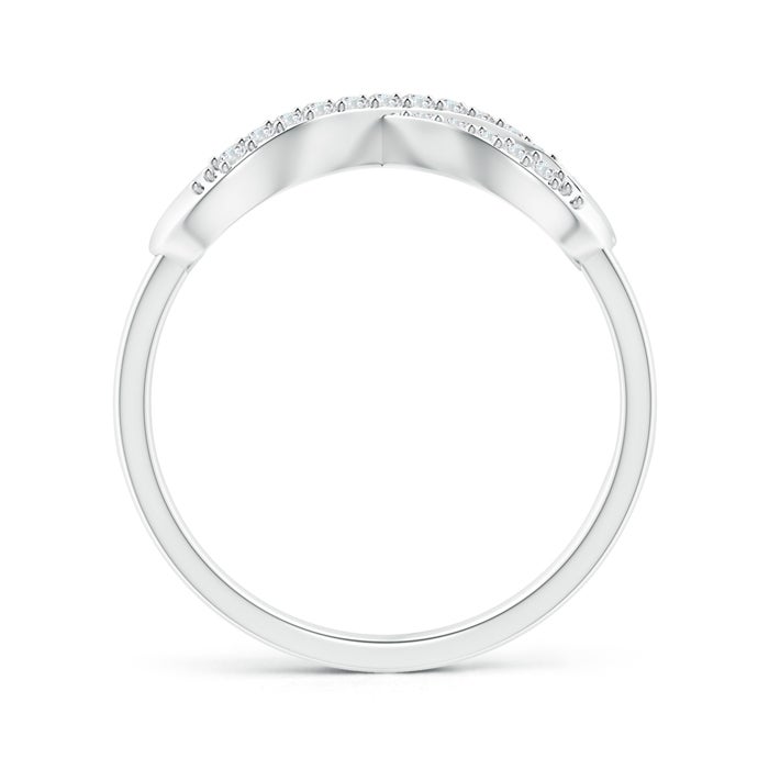 Split-Shank Round Natural Diamond Infinity Heart Ring
