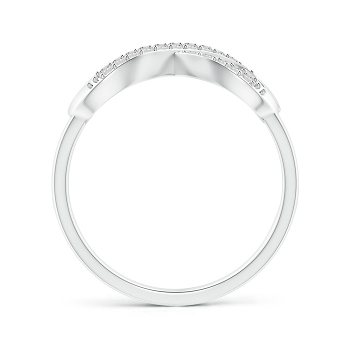 1.1mm IJI1I2 Split-Shank Round Diamond Infinity Heart Ring in White Gold side-1