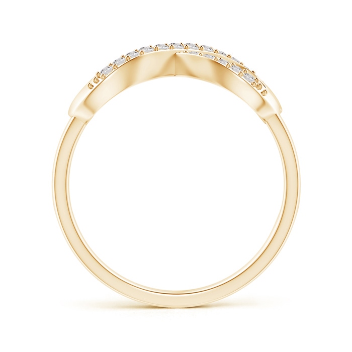 1.1mm IJI1I2 Split-Shank Round Diamond Infinity Heart Ring in Yellow Gold side-1