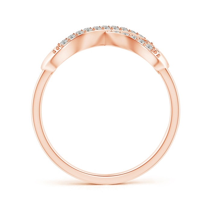 1.1mm KI3 Split-Shank Round Diamond Infinity Heart Ring in 9K Rose Gold product image