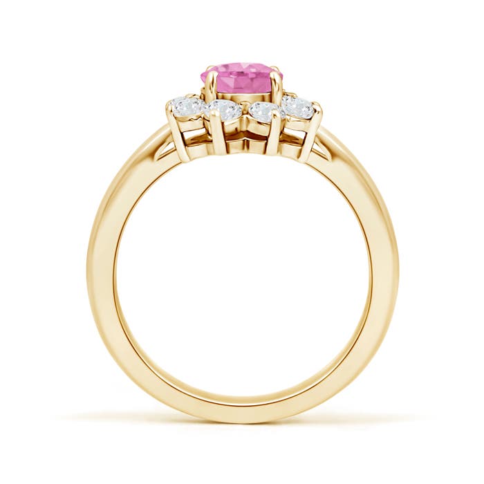 A - Pink Sapphire / 1.25 CT / 14 KT Yellow Gold