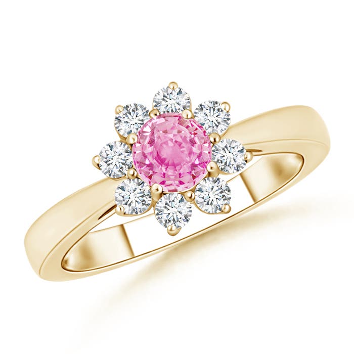 A - Pink Sapphire / 0.88 CT / 14 KT Yellow Gold