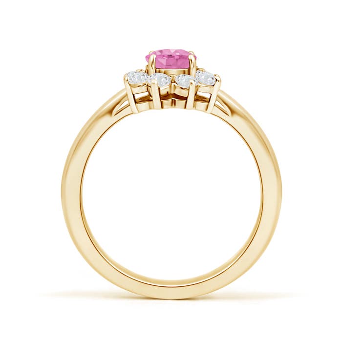 A - Pink Sapphire / 0.88 CT / 14 KT Yellow Gold