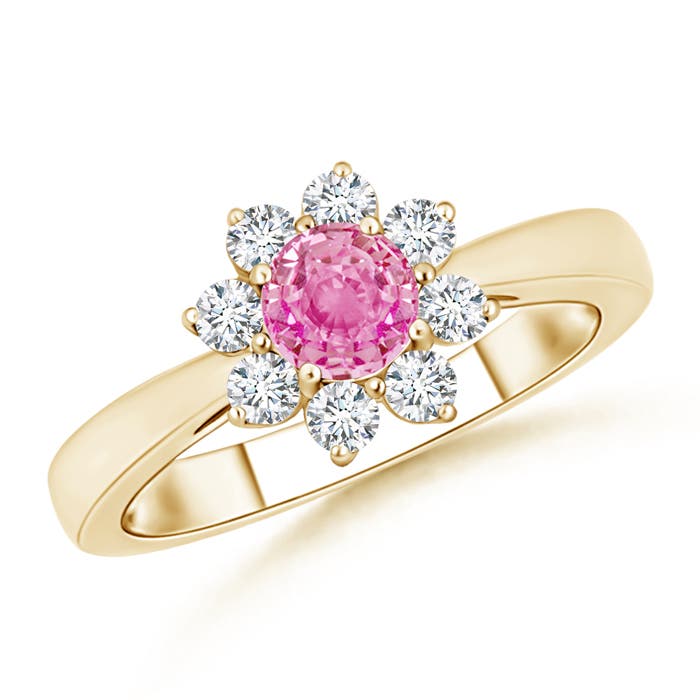 AA - Pink Sapphire / 0.88 CT / 14 KT Yellow Gold