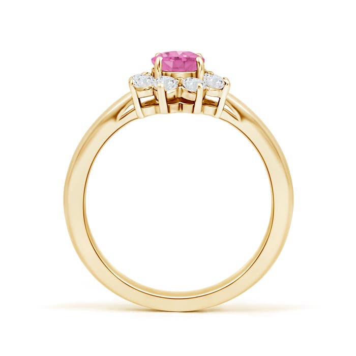 AA - Pink Sapphire / 0.88 CT / 14 KT Yellow Gold