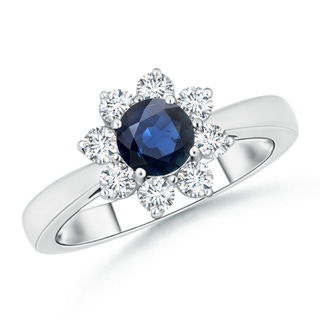 Round AA Blue Sapphire