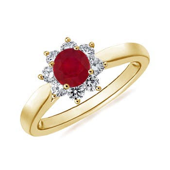 AA - Ruby / 0.88 CT / 14 KT Yellow Gold