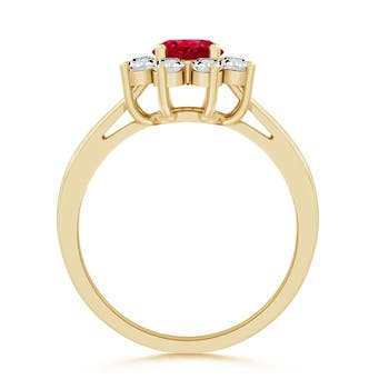 AAA - Ruby / 0.88 CT / 14 KT Yellow Gold