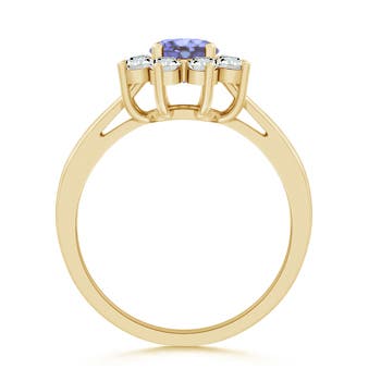 AA - Tanzanite / 0.78 CT / 14 KT Yellow Gold