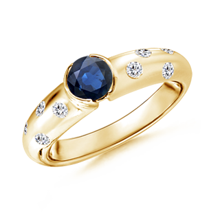 Round AA Blue Sapphire