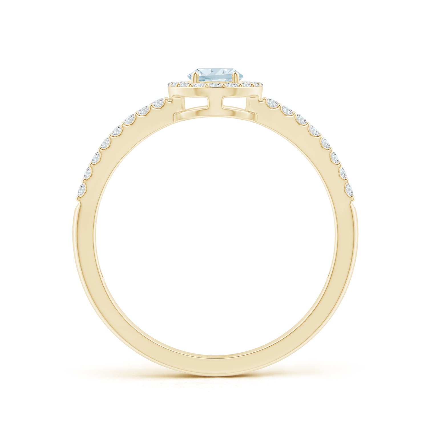 A - Aquamarine / 0.55 CT / 14 KT Yellow Gold