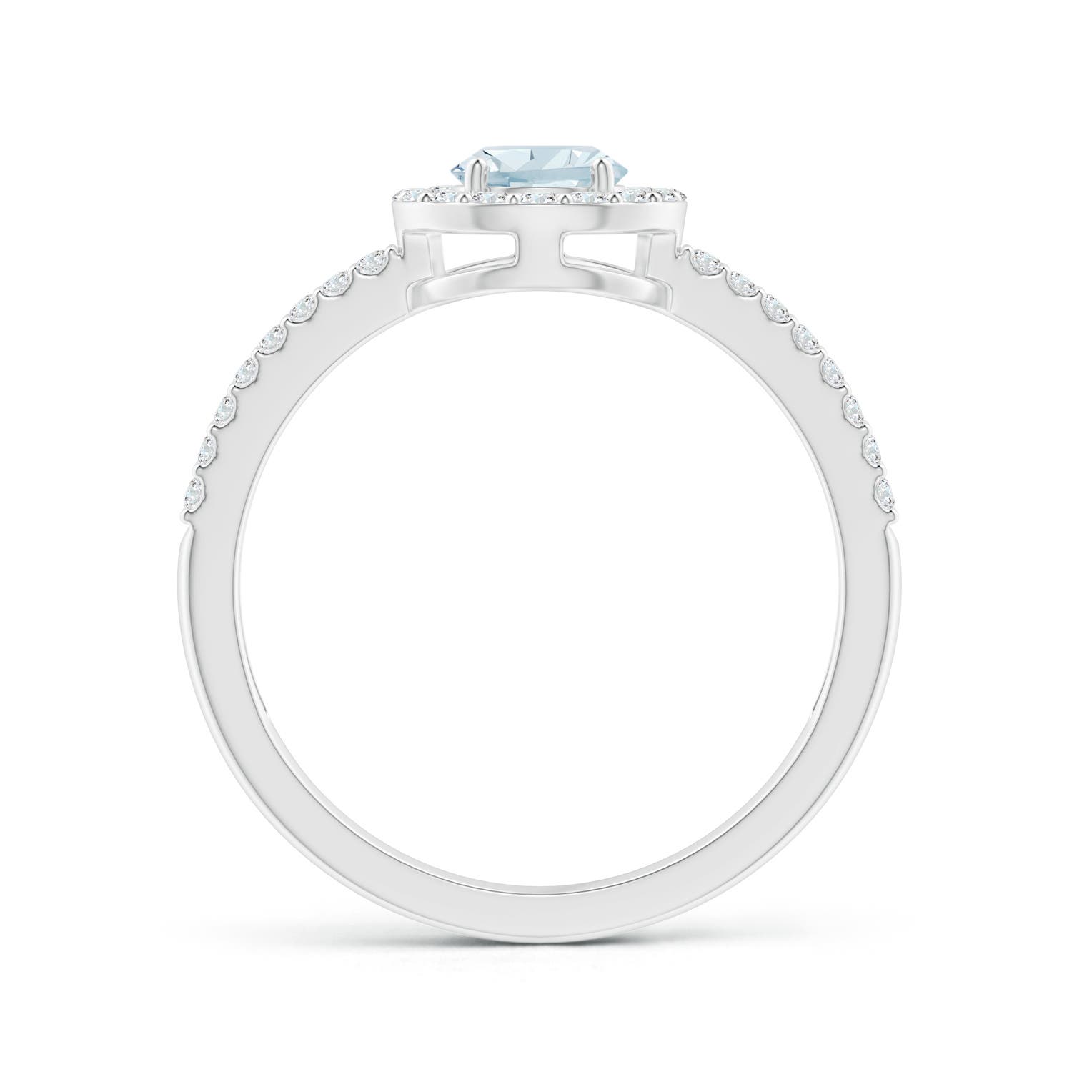 A - Aquamarine / 0.92 CT / 14 KT White Gold