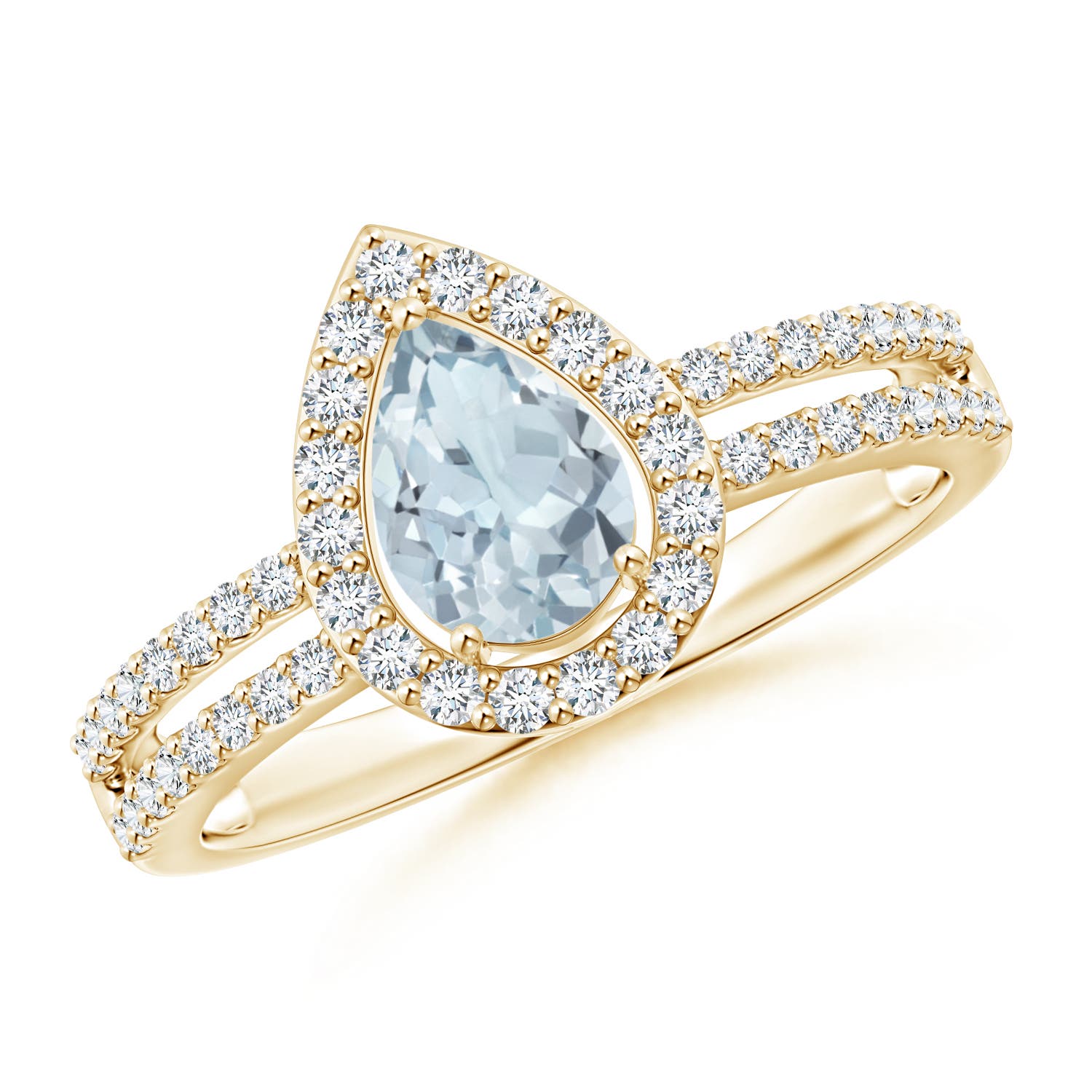 A - Aquamarine / 0.92 CT / 14 KT Yellow Gold