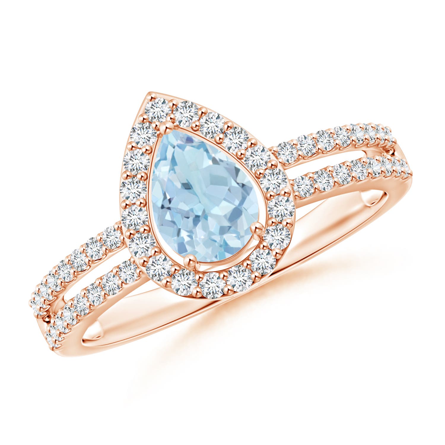 AA - Aquamarine / 0.92 CT / 14 KT Rose Gold