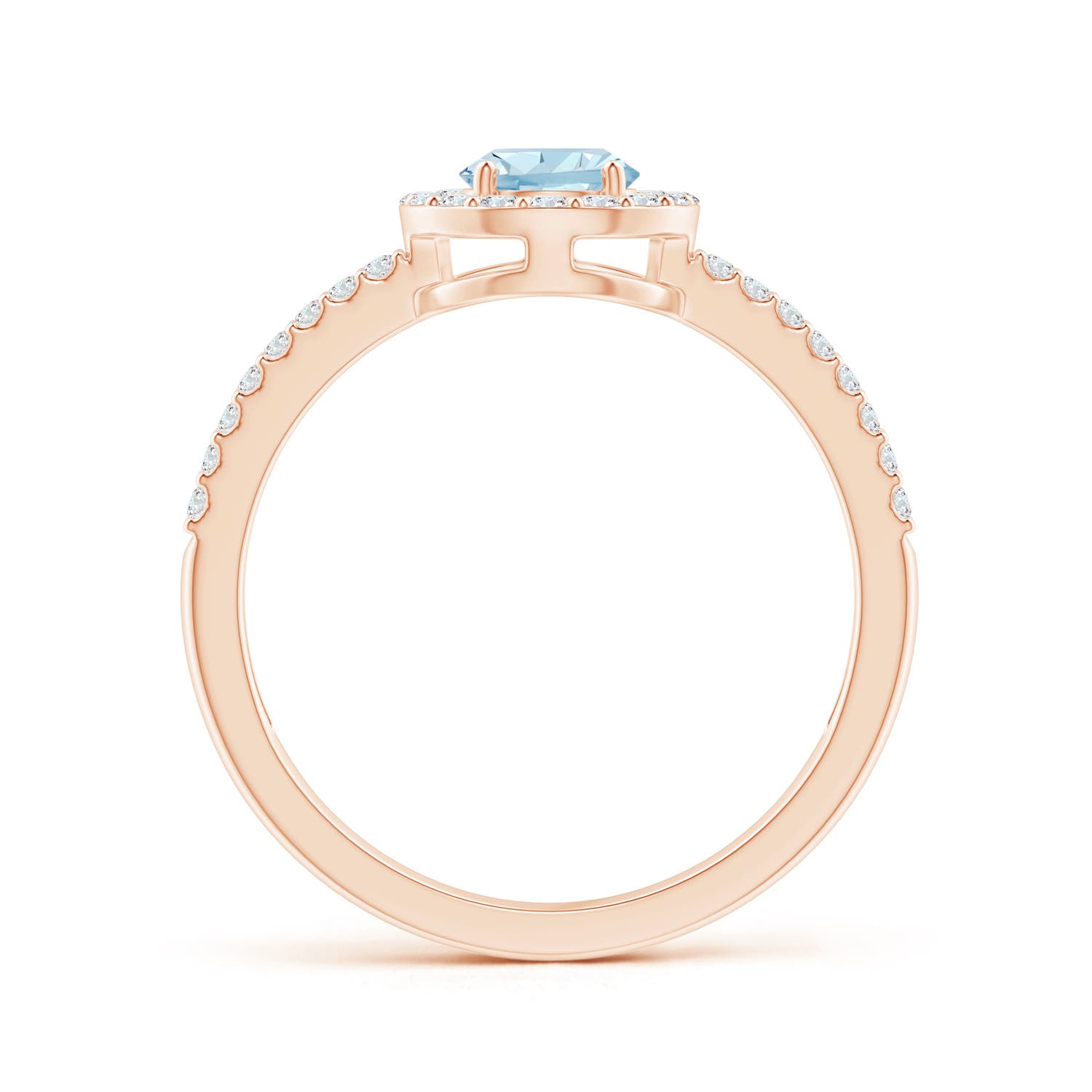 AA - Aquamarine / 0.92 CT / 14 KT Rose Gold